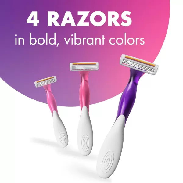 BIC Soleil Smooth Scented Womens Disposable Razors 3 Blades With Moisture Strip For a Silky Smooth Shave 10 Piece Razor Set1 Count Pack of 1