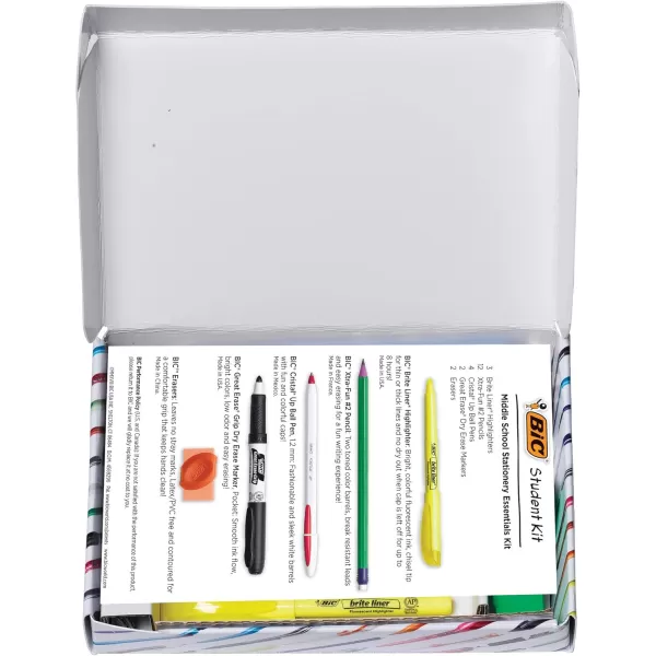 BIC Student Kit Assorted Stationery Essentials 23 Count1 Count Pack of 1