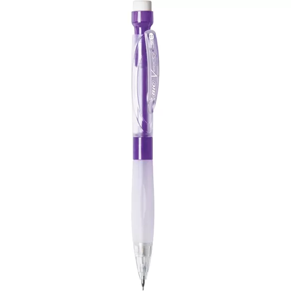 BIC Velocity Max Mechanical Pencils With Colorful Barrel Medium Point 07mm 2Count Pack Mechanical Pencils With Erasers and Lead Refills07mm Black Lead Pencils
