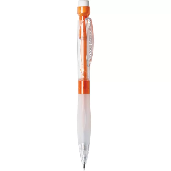 BIC Velocity Max Mechanical Pencils With Colorful Barrel Medium Point 07mm 2Count Pack Mechanical Pencils With Erasers and Lead RefillsBlack