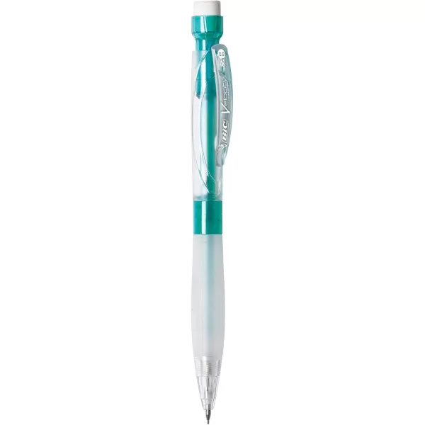 BIC Velocity Max Mechanical Pencils With Colorful Barrel Medium Point 07mm 2Count Pack Mechanical Pencils With Erasers and Lead RefillsBlack