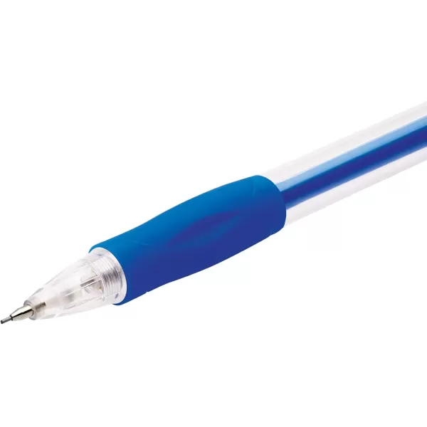 BIC Velocity Max Mechanical Pencils With Colorful Barrel Medium Point 07mm 2Count Pack Mechanical Pencils With Erasers and Lead RefillsBlue Barrel