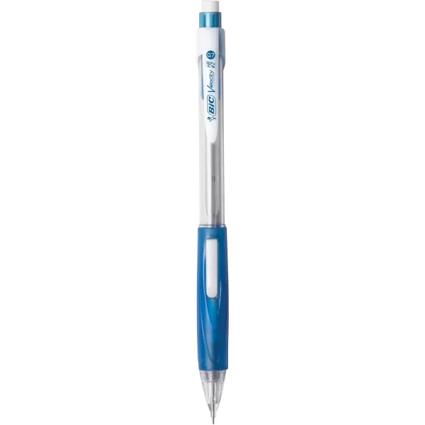 BIC Velocity Mechanical Pencils With Colorful Barrel Medium Point 07mm 6Count Pack Mechanical Pencils With Eraser and Lead Refills