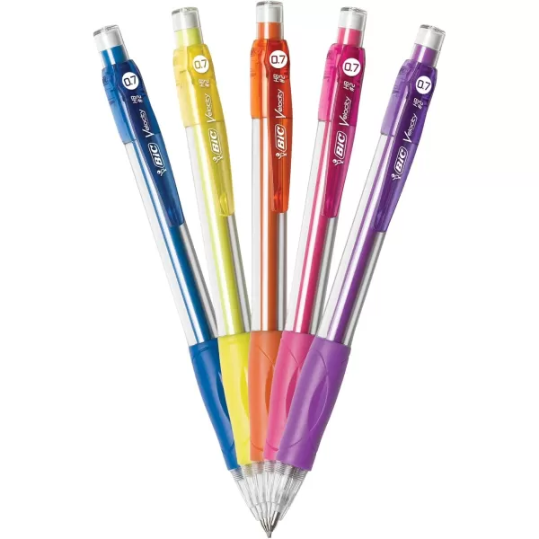 BIC Velocity Original Mechanical Pencil Medium Point 07mm Smooth Dark Writing 2Count2 Count Pack of 1