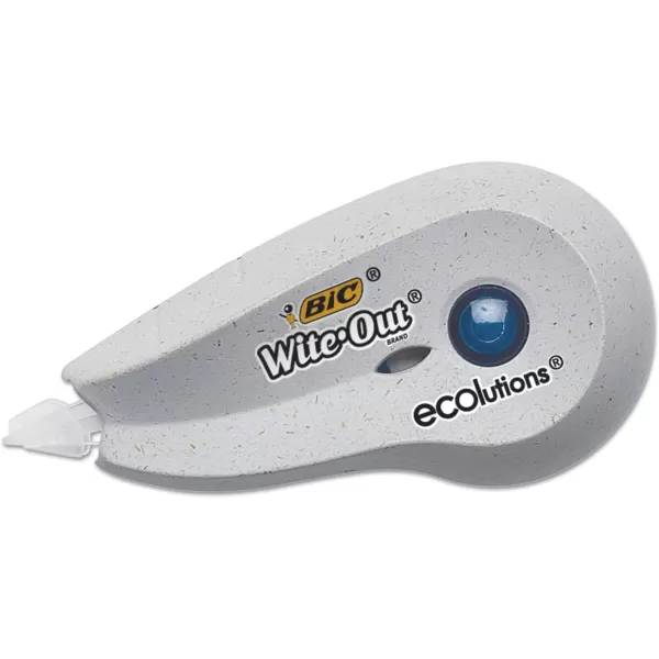 BIC WiteOut Brand ECOlutions Mini Correction Tape White 2Count