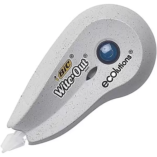 BIC WiteOut Brand ECOlutions Mini Correction Tape White 2Count