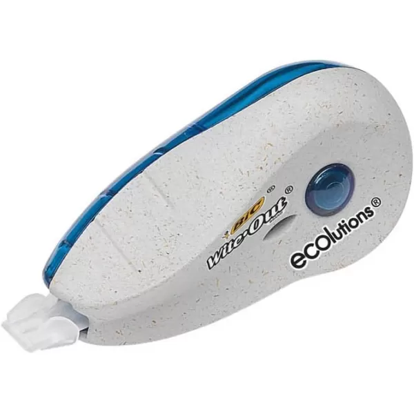 BIC WiteOut Brand ECOlutions Mini Correction Tape White 2Count