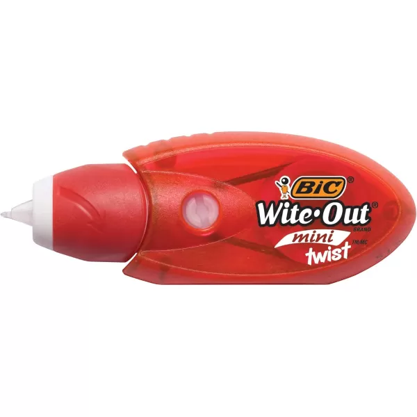 BIC WiteOut Brand Mini Twist Correction Tape White 1Count1 Count Pack of 1