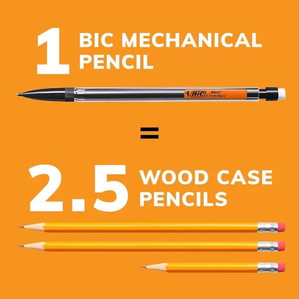 BIC Xtra Smooth Mechanical Pencils with Erasers Medium Point 07mm Perfect for Everyday Writing Erases Cleanly Writes Smooth ampamp Dark 40Count Gift Set