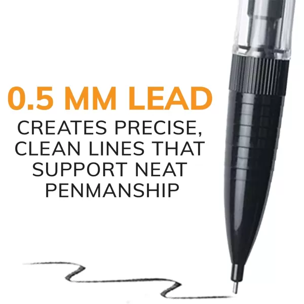 BIC XtraPrecision Mechanical Pencil Metallic Barrel Fine Point 05mm 24Count Doesnt Smudge and Erases Cleanly144 Count Pack of 1