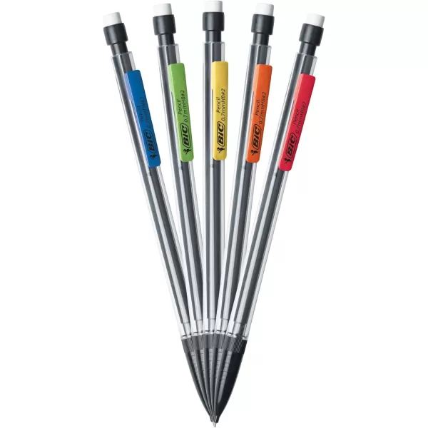 BIC XtraSmooth Mechanical Pencils With Erasers Medium Point 07mm 10Count Pack Mechanical Pencils for School or Office Supplies MPP101BLK