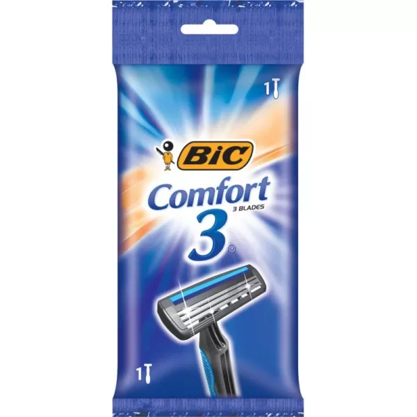 BIC Comfort 3 Disposable Razors LongLasting 3Blade Razors for Men Perfect razors Designed for Smooth and Comfortable Shave 24Count1 Count Pack of 36
