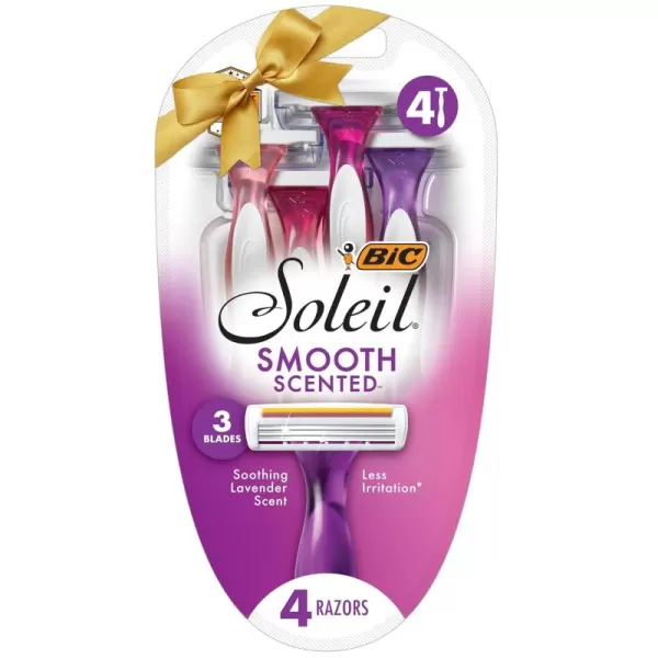 BIC Soleil Smooth Scented Womens Disposable Razors 3 Blades With Moisture Strip For a Silky Smooth Shave 10 Piece Razor Set1 Count Pack of 1