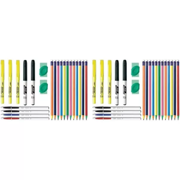 BIC Student Kit Assorted Stationery Essentials 23 Count1 Count Pack of 2