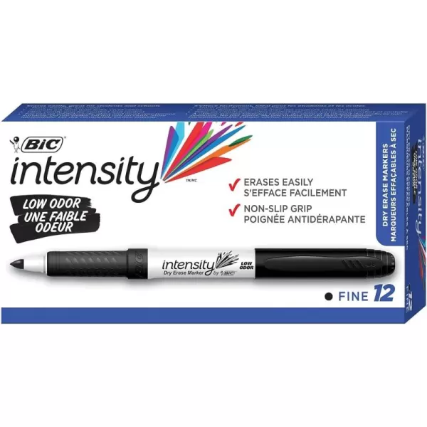 Bic Dry Erase Markers BICGDE11BK Black 12 Count