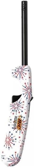imageBIC MultiPurpose Americana Edition Lighters Long Durable Metal Wand Ideal for Candles Grills and Fireplaces Assorted Colors Pack of 20