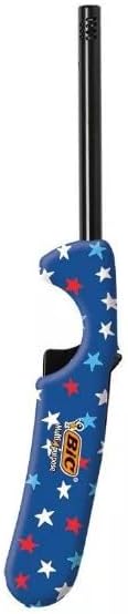imageBIC MultiPurpose Americana Edition Lighters Long Durable Metal Wand Ideal for Candles Grills and Fireplaces Assorted Colors Pack of 20