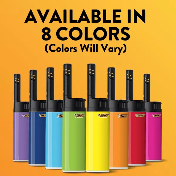 imageBIC EZ Reach Candle Lighter The Ultimate Lighter with Wand for Candles Assorted Designs 12 Count Pack of Lighters