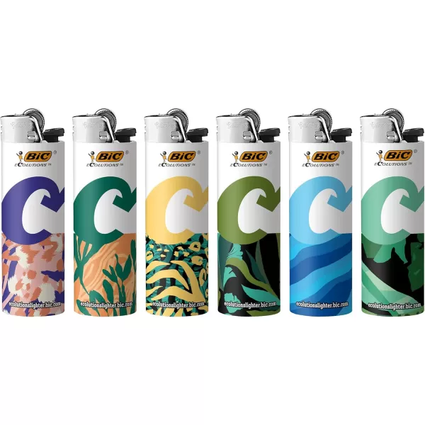 imageBIC Ecolutions Maxi Pocket Lighter 50Count Tray of Ecofriendly Candle Lighters 55 Recycled Metal and 30 Carbon Offset