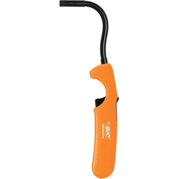 imageBIC Multi Purpose Lighter with Long Flex Wand Great Lighter for Candles Grills and Fireplaces 4 Count Pack of Lighters Assorted Colors