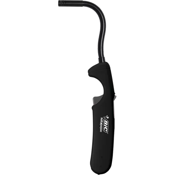 imageBIC Multi Purpose Lighter with Long Flex Wand Great Lighter for Candles Grills and Fireplaces 4 Count Pack of Lighters Assorted Colors