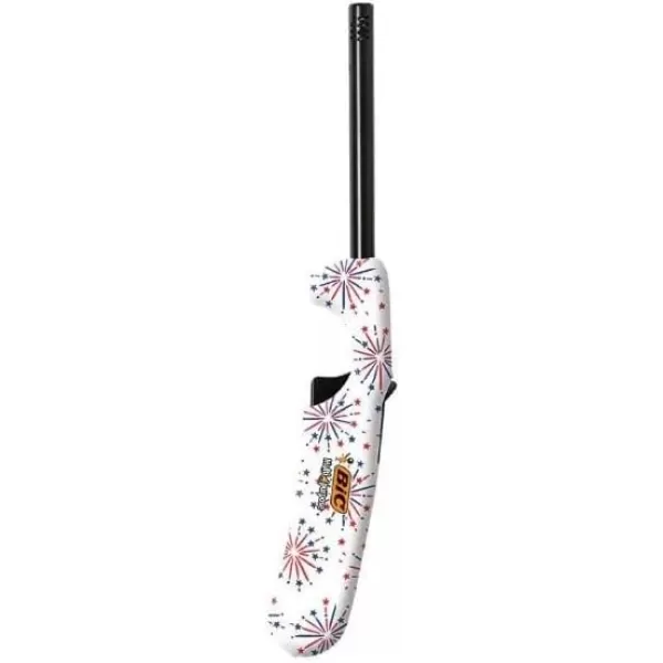 imageBIC MultiPurpose Americana Edition Lighters Long Durable Metal Wand Ideal for Candles Grills and Fireplaces Assorted Colors Pack of 20