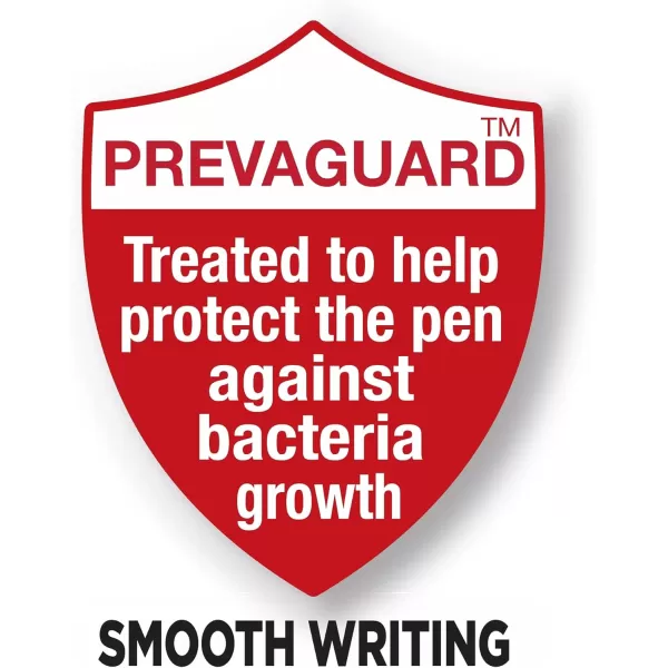 imageBIC PrevaGuard Gelocity Gel Pen With Builtin Protection To Suppress Bacteria Growth On The Pen Medium Point 07mm Black 4Pack