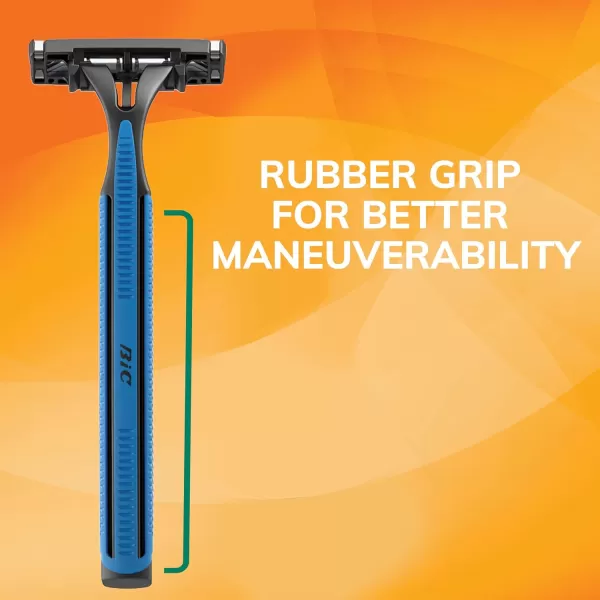 imageBIC Sensitive 2 Disposable Razors for Men With 2 Blades for Sensitive Skin 18 Count Value Pack of Shaving RazorsAssorted
