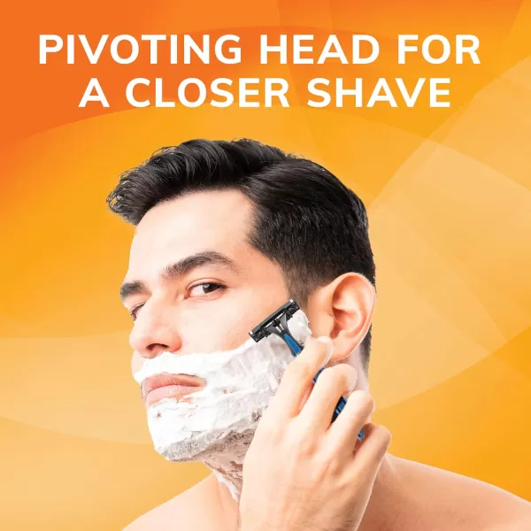 imageBIC Sensitive 2 Disposable Razors for Men With 2 Blades for Sensitive Skin 18 Count Value Pack of Shaving RazorsAssorted