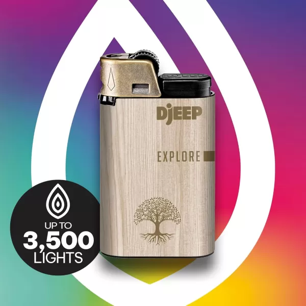 imageDJEEP Elegant Collection Pocket Lighters Marbled Unique Designs LongLasting 4Count Pack of Disposable Lighters Great Stocking StuffersBold