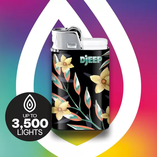 imageDJEEP Elegant Collection Pocket Lighters Marbled Unique Designs LongLasting 4Count Pack of Disposable Lighters Great Stocking StuffersVibrant