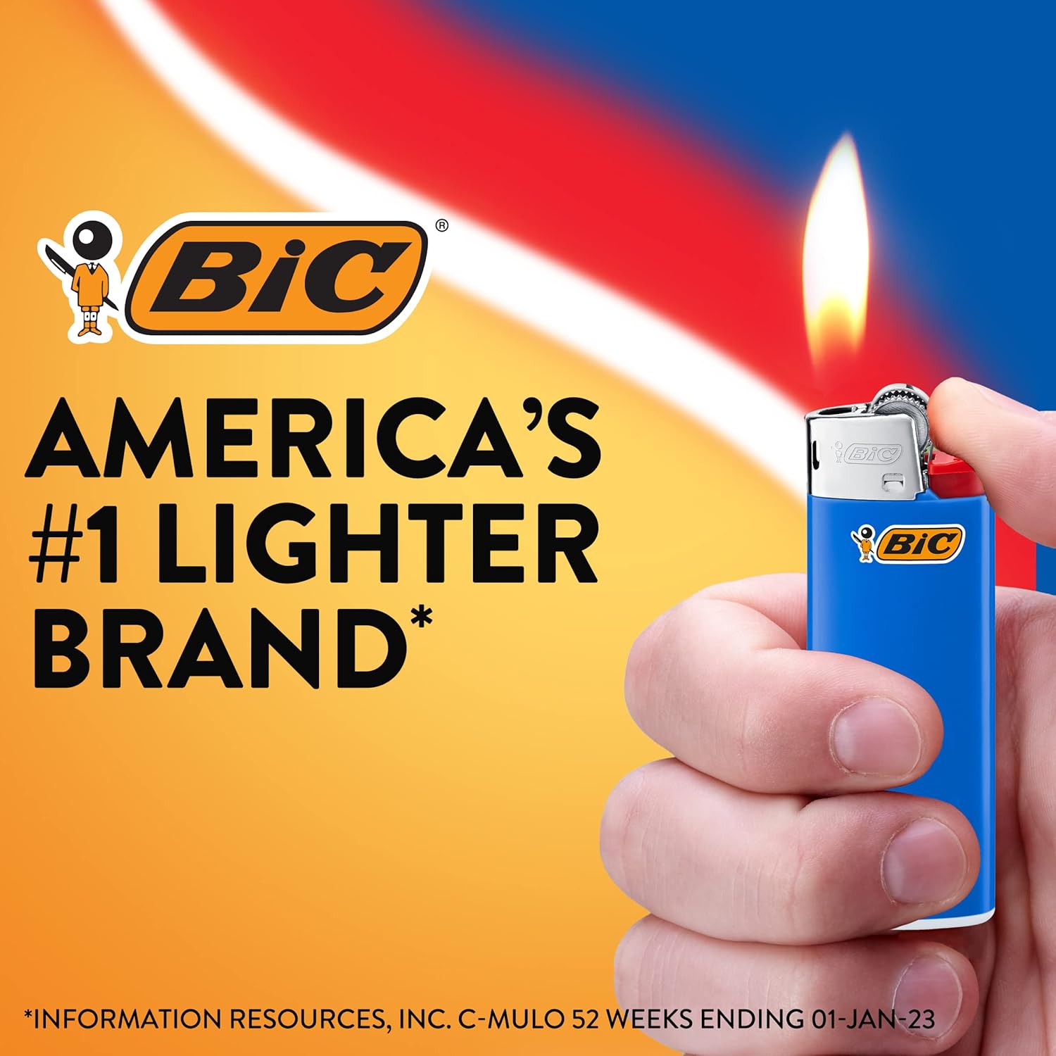 imageBIC Mini Lighters Reliable and Safe Lighters for Candles Assorted Colors 8Pack Colors May Vary