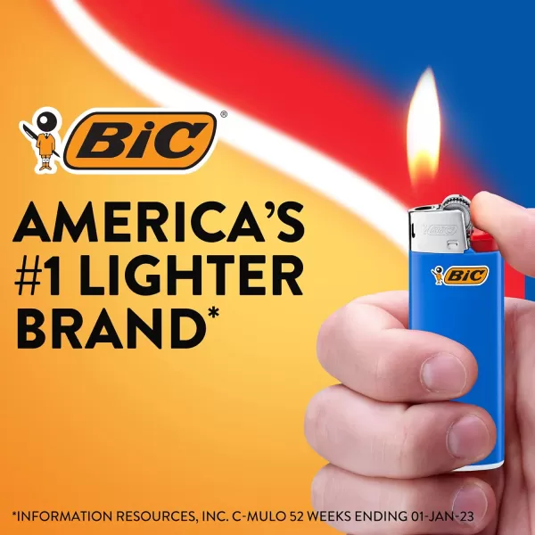 imageBIC Mini Lighters Reliable and Safe Lighters for Candles Assorted Colors 8Pack Colors May Vary