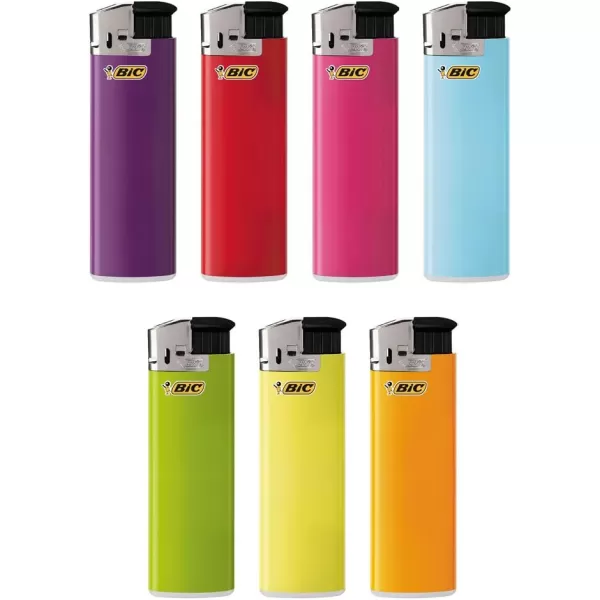 imageBIC Classic Electronic Series Lighters Assorted Colors Set of 8 Lighters