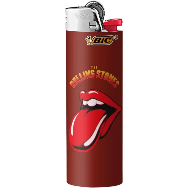 imageBIC Pocket Lighter Special Edition The Rolling Stones Collection Assorted Unique Lighter Designs 8 Count Pack of Lighters