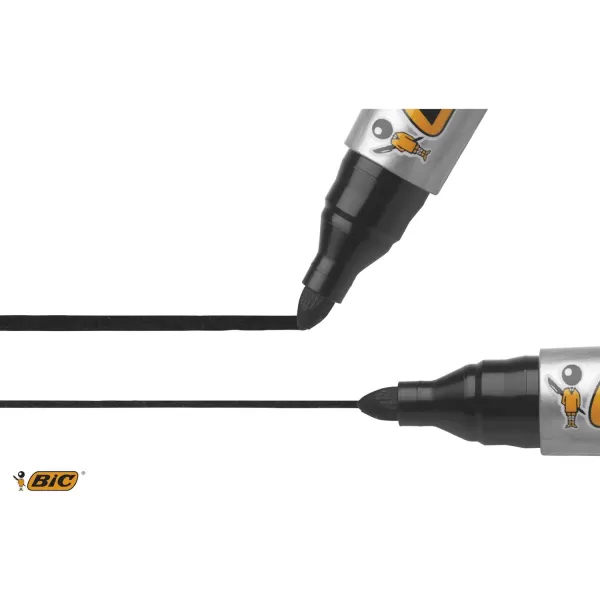 imageBIC marking 2000 eco permanent black ink bullet point marker x 1 single pen
