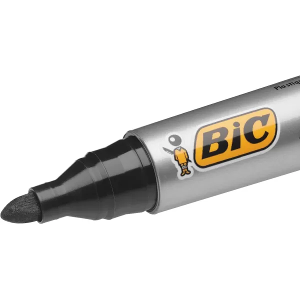 imageBIC marking 2000 eco permanent black ink bullet point marker x 1 single pen