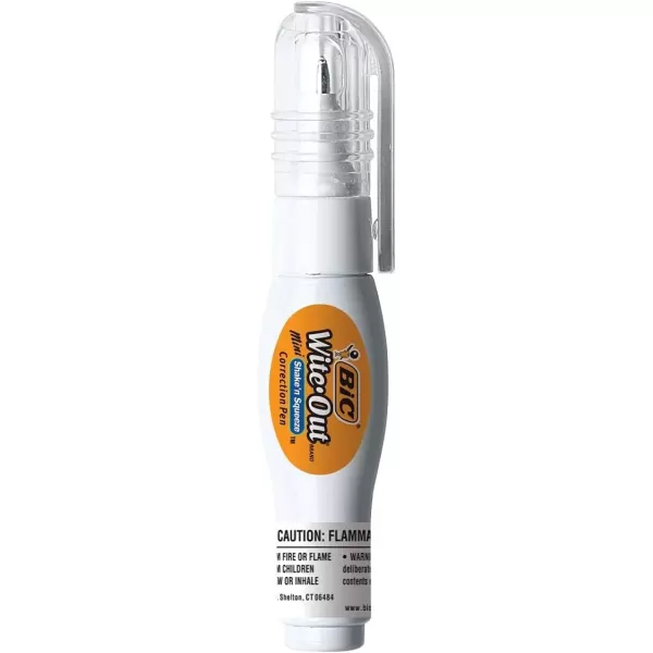 imageBIC WiteOut Brand Mini Shake n Squeeze Correction Pen 4ml White 2Count