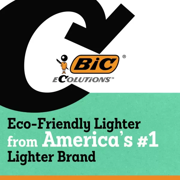 imageBIC Ecolutions Maxi Pocket Lighter 6Pack of Ecofriendly Candle Lighters 100 Recycled Packaging and 55 Recycled Metal 30 Carbon Offset
