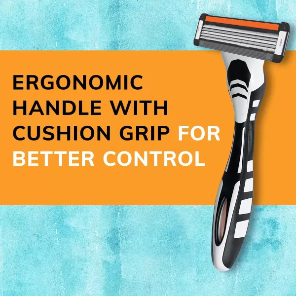 imageBIC Flex 5 Hybrid Disposable Razors for Men 1 Handle and 6 Cartridges With 5 Blades 7 Piece Razor Set for Men