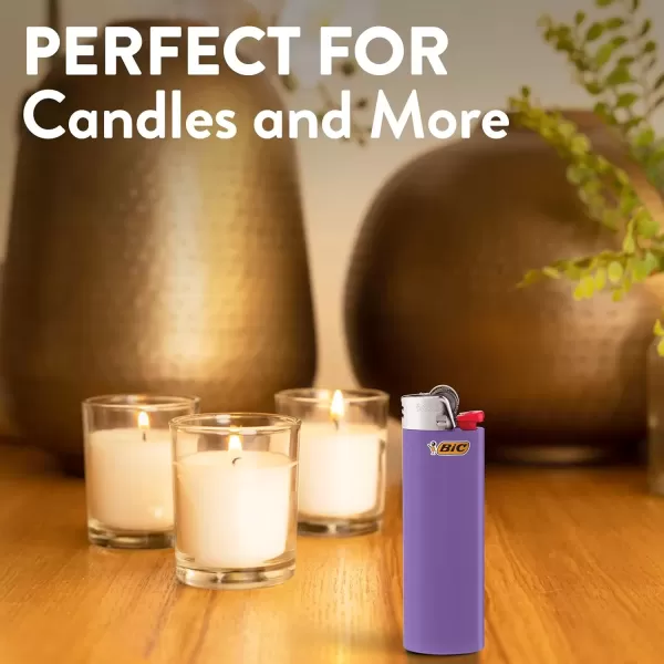 imageBIC Maxi Pocket Lighter Classic Collection Assorted Dark Blue Red Gray Light Blue Pink Black and Purple Unique Lighter Colors 100 Count Tray of Lighters