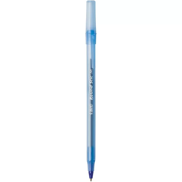 imageBIC PENS Large Bulk Pack of 240 Ink Pens Bic Round Stic Xtra Life Ballpoint  Medium point 10 mm 120 Black ampamp 120 Blue Pens in Box Combo Pack