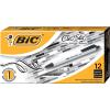 imageBIC Clic Stic Retractable Ball Pen Medium Point 10mm Blue 12CountBlack