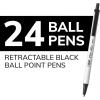 imageBIC Clic Stic Retractable Ball Pen Medium Point 10mm Blue 12CountBlack