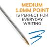 imageBIC Cristal Xtra Smooth Ballpoint Pen Medium Point 10mm Blue 24CountBlue
