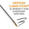 imageBIC Cristal Xtra Smooth Black Ballpoint Pens Reliable Medium Point 10mm 12Count PackBlack Cristal Xtra Smooth