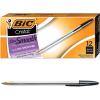 imageBIC Cristal Xtra Smooth Black Ballpoint Pens Reliable Medium Point 10mm 12Count PackBlack Cristal Xtra Smooth