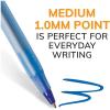 imageBIC Round Stic Xtra Life Blue Ballpoint Pens Medium Point 10mm 500Count Pack of Bulk Pens Flexible Round Barrel for Writing Comfort No 1 Selling Ballpoint Pens