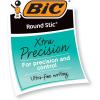 imageBIC Round Stic Xtra Precision Ball Point Pen Black 12 Pack1 Count Pack of 2