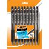 imageBIC BU3 Grip Retractable Ballpoint Pen Medium Point 10mm Black Side Click Retraction For Added Convenience 18Count1 Count Pack of 18